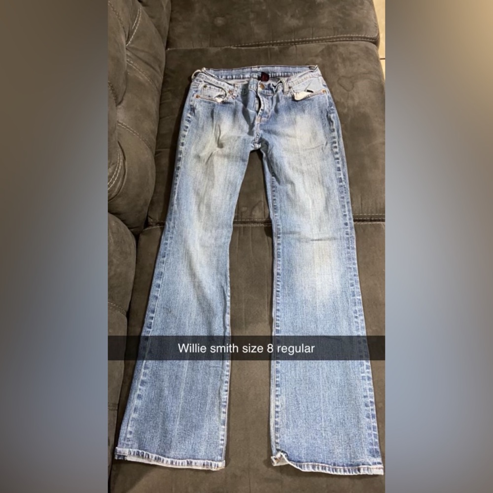Willie smith low rise boot cut jeans regular length